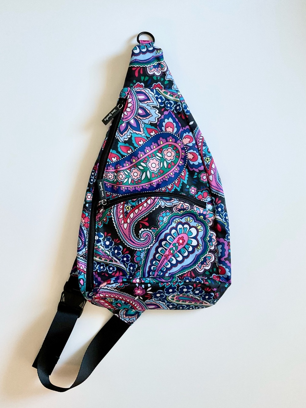 Vera Bradley Medium Haymarket Paisley Sling‎ Bag W/ Adjustable Strap